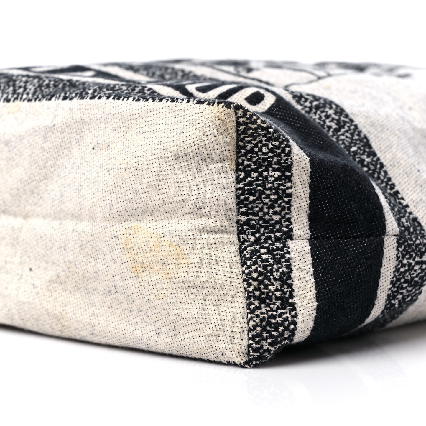 Canvas Print Cruise Tote Ivory Black