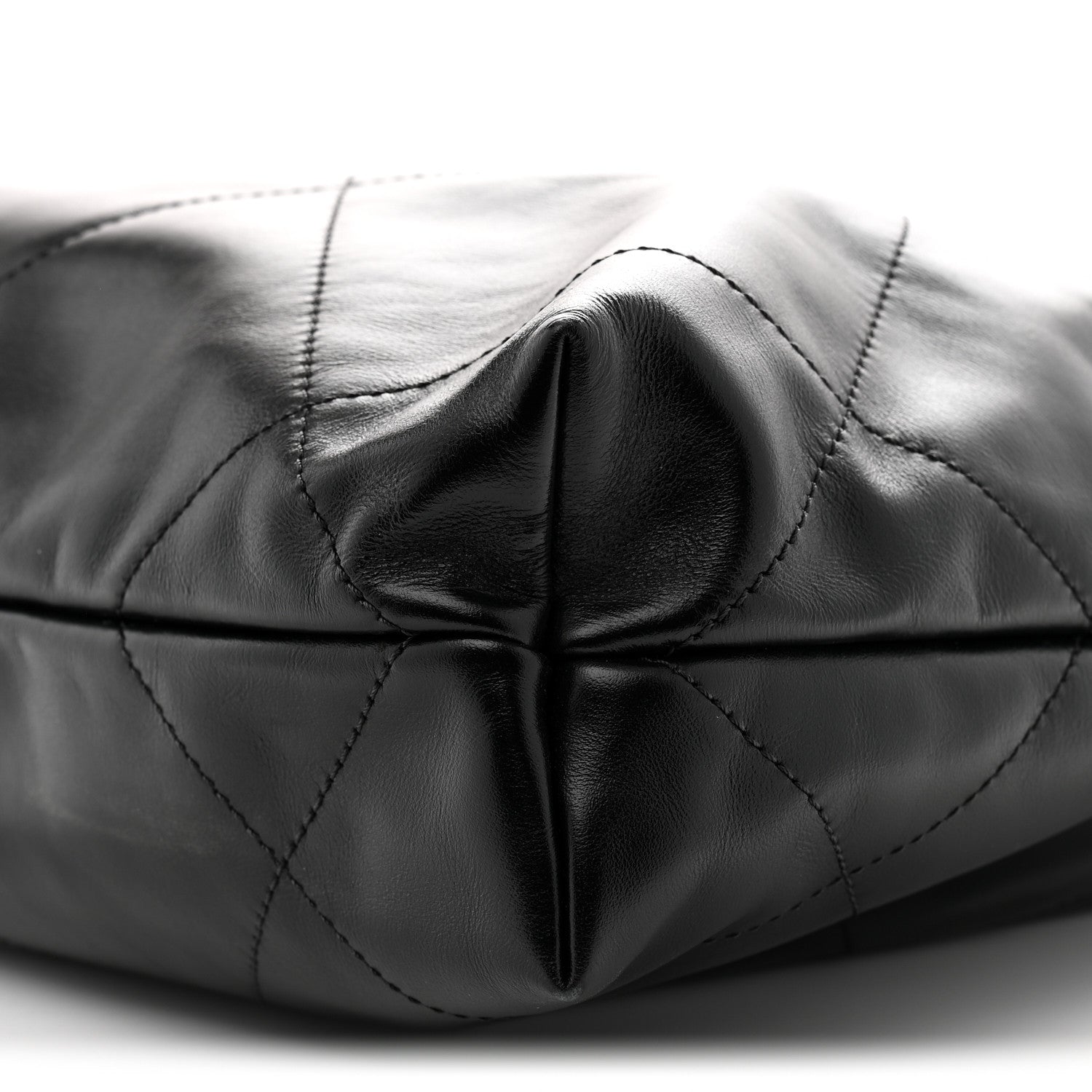Chanel Shiny Calfskin Quilted Small Chanel 22 Black 11 of 11