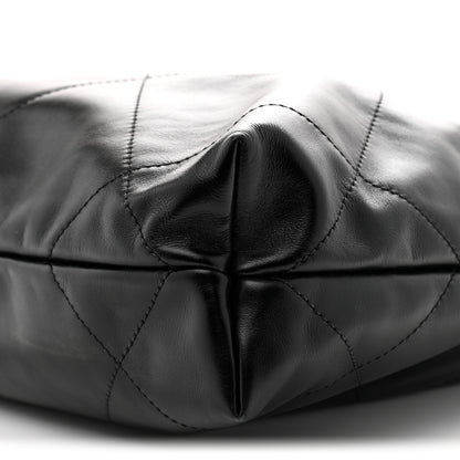 Chanel Shiny Calfskin Quilted Small Chanel 22 Black 11 of 11
