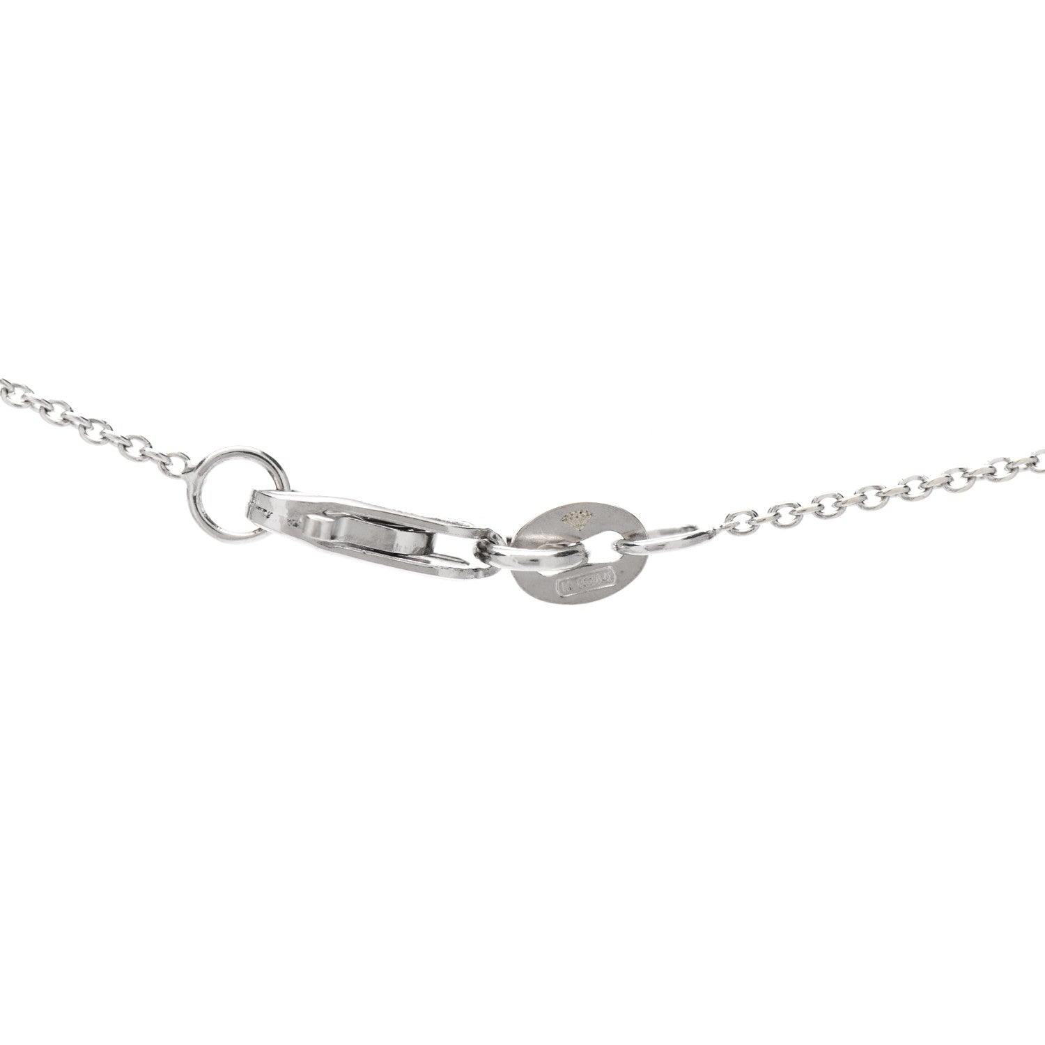 Roberto Coin 18K White Gold Diamond Cursive Letter C Pendant Necklace 5 of 5