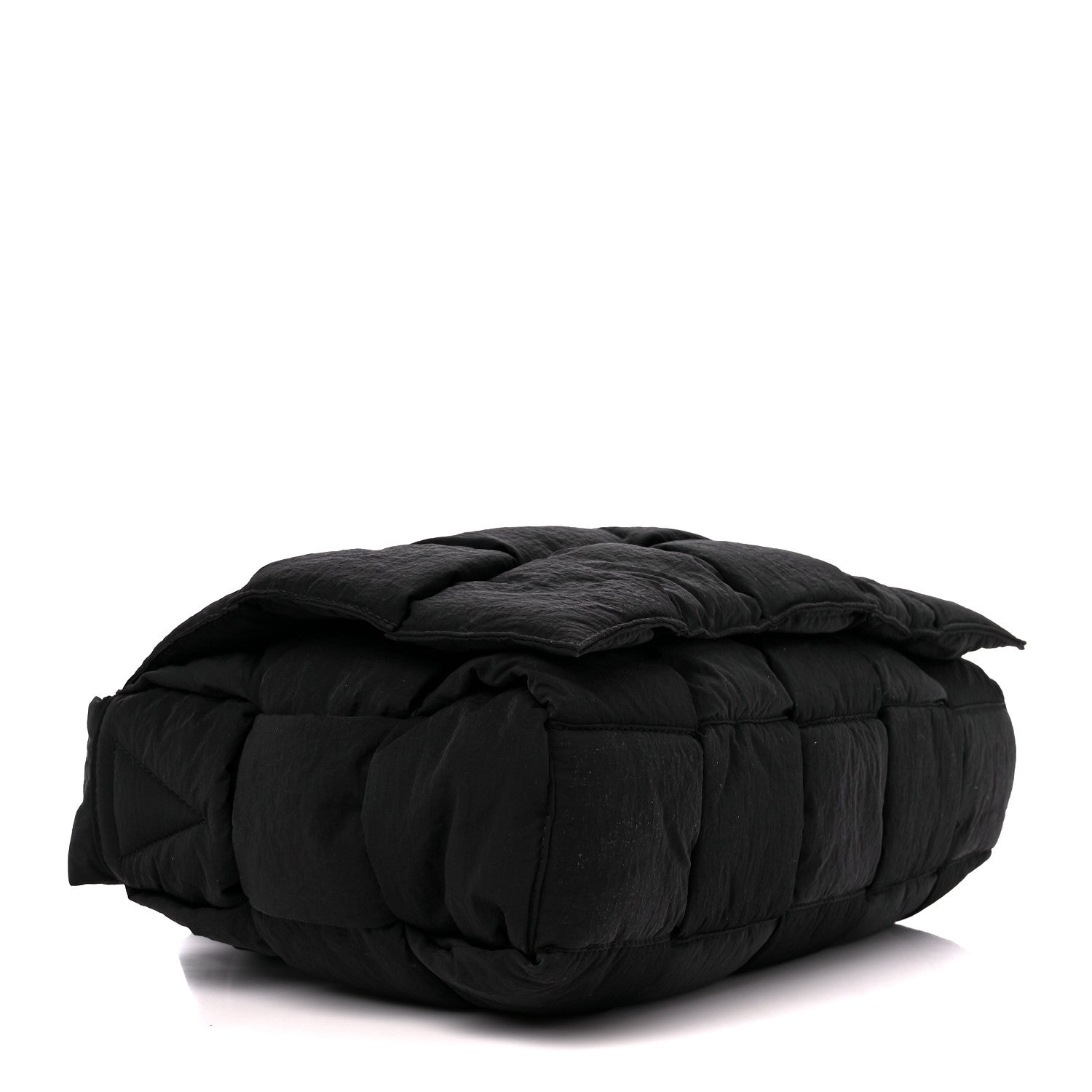 Bottega Veneta Nylon Intrecciato Padded Tech Maxi Cassette Bag Black 4 of 12