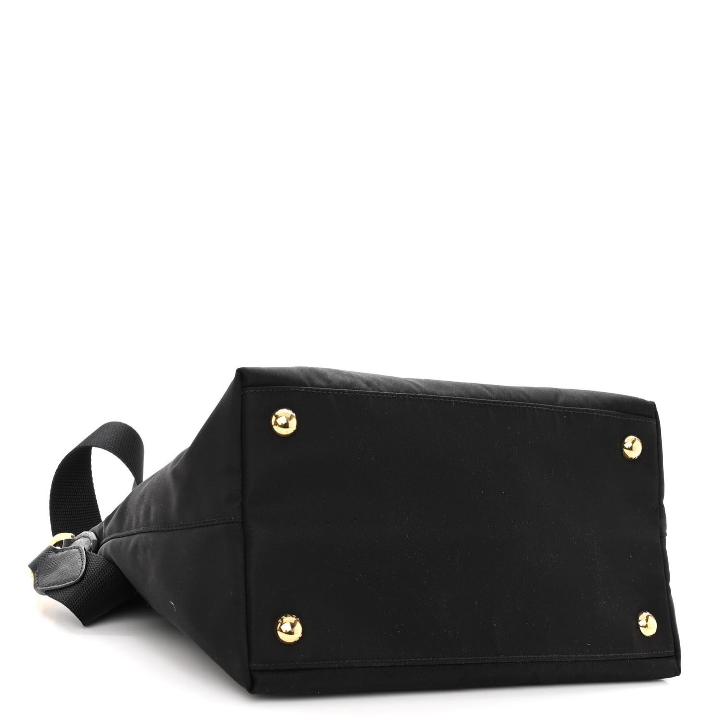 Tessuto Nylon Saffiano Small Satchel Black