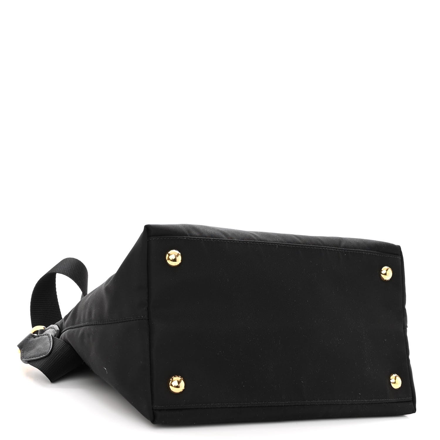 Prada Tessuto Nylon Saffiano Small Satchel Black 4 of 9