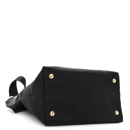 Prada Tessuto Nylon Saffiano Small Satchel Black 4 of 9