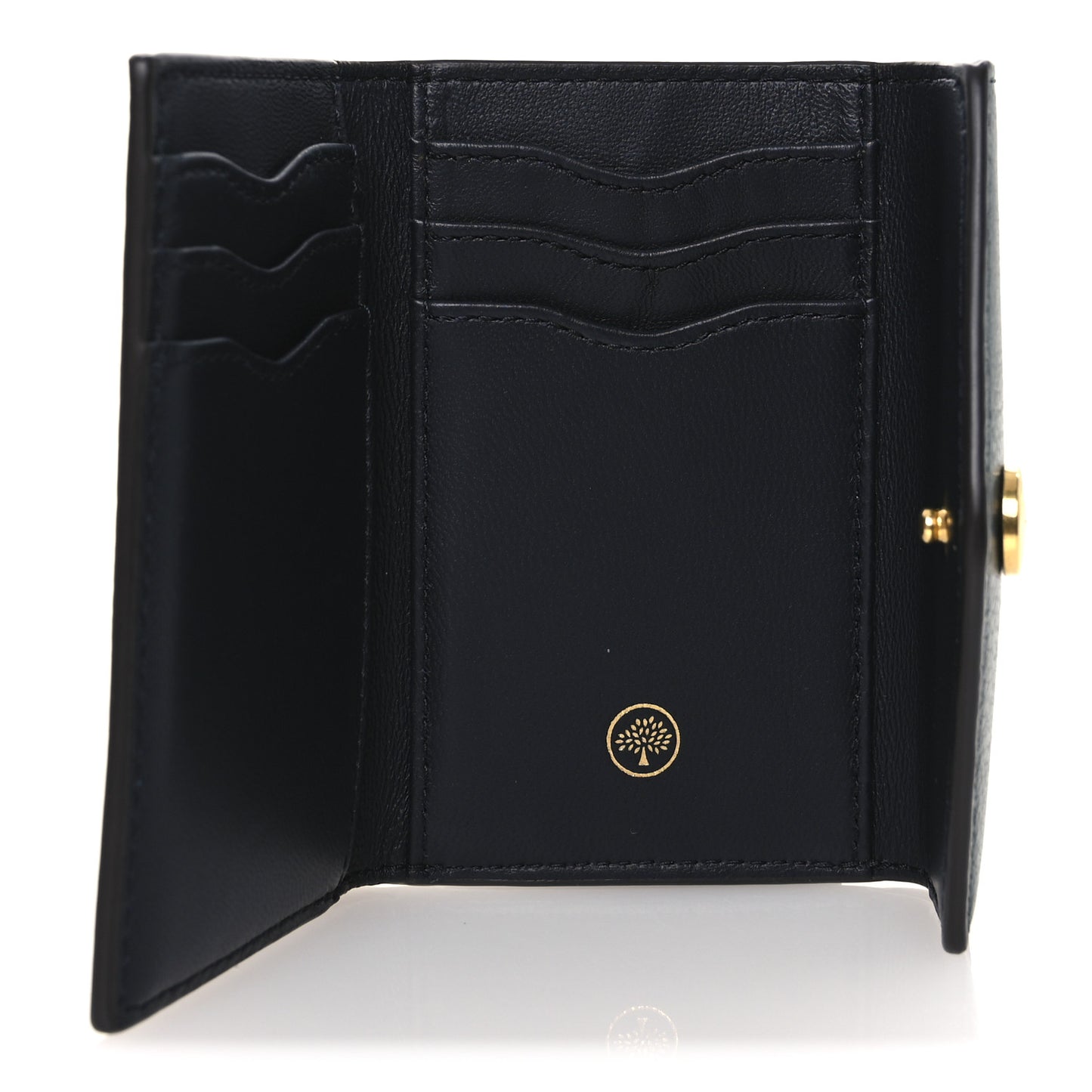 Heavy Grain Folded Multi Card Case Wallet Green
