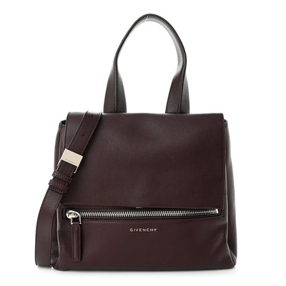 Givenchy Calfskin Small Pandora Pure Flap Bag Aubergine 1 of 10