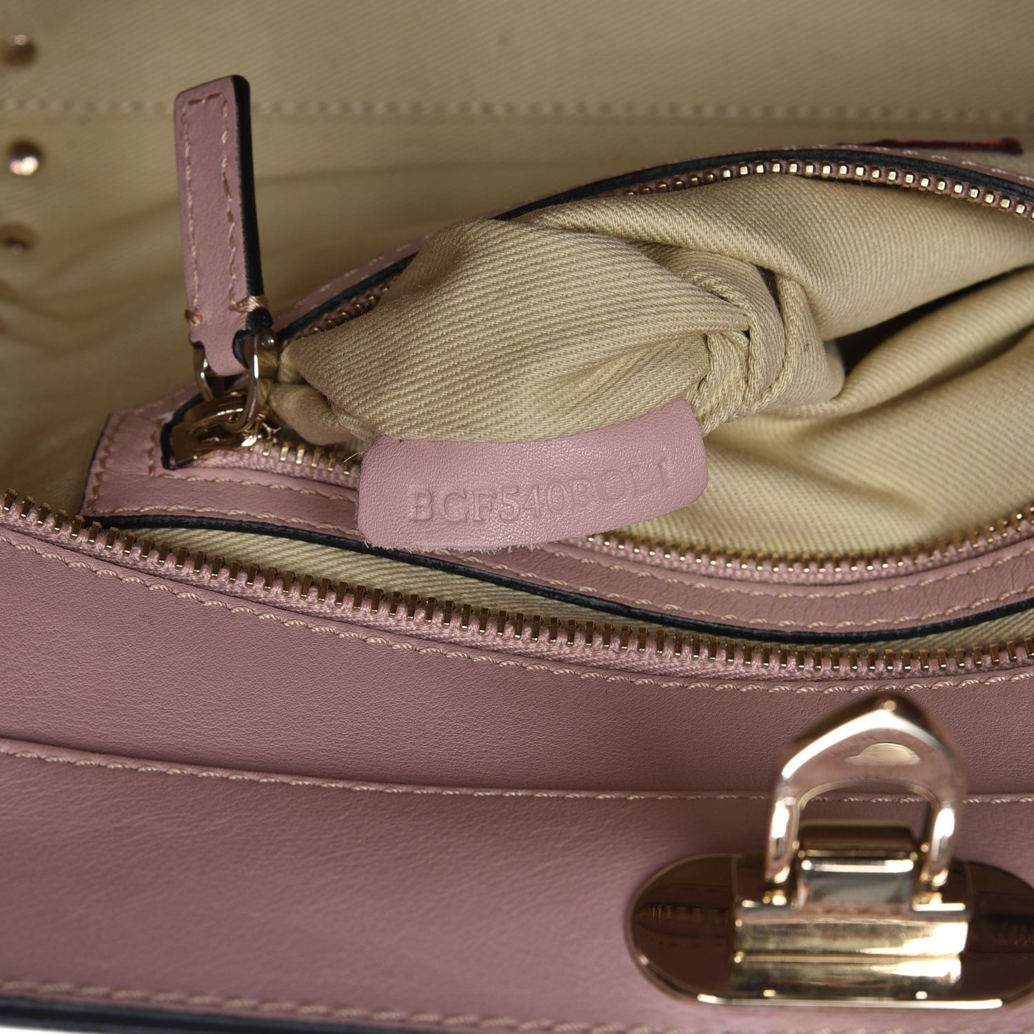 Valentino Garavani Vitello Small Rockstud Double Handle Tote Pink 8 of 8