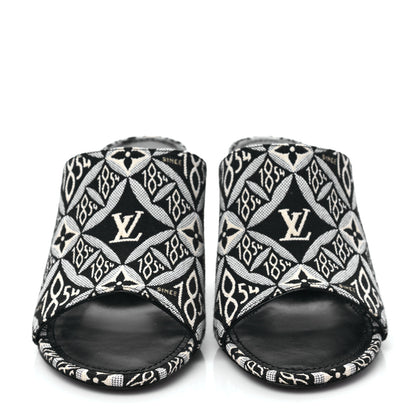 Louis Vuitton Jacquard Since 1854 Silhouette Mules 39 Grey 2 of 8
