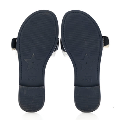 Christian Dior Canvas Dior(e)volution Mule Slide Sandals 36 Deep Blue 5 of 12