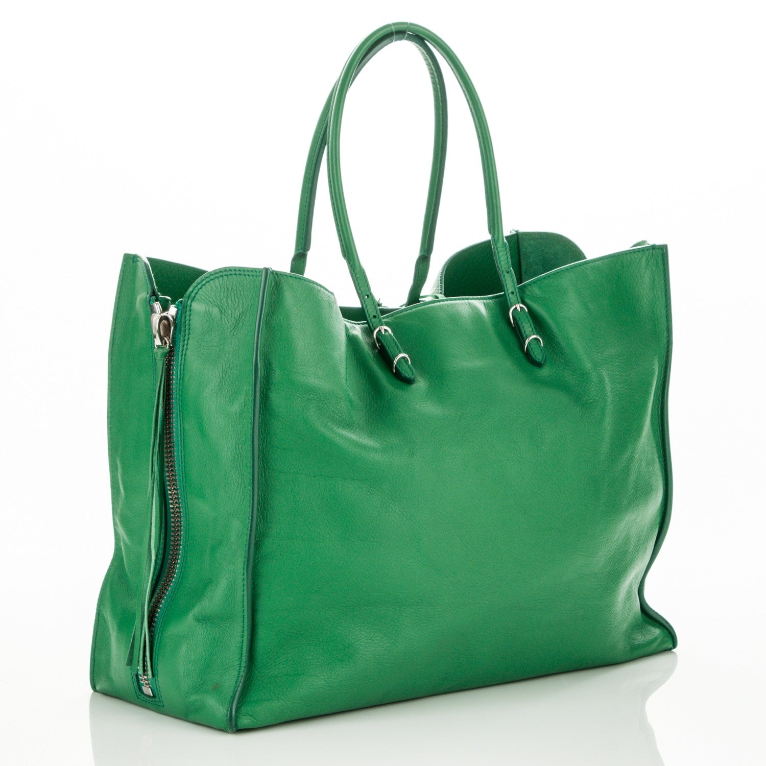 Balenciaga Veau Papier A4 Zip Around Tote Pomme 2 of 7