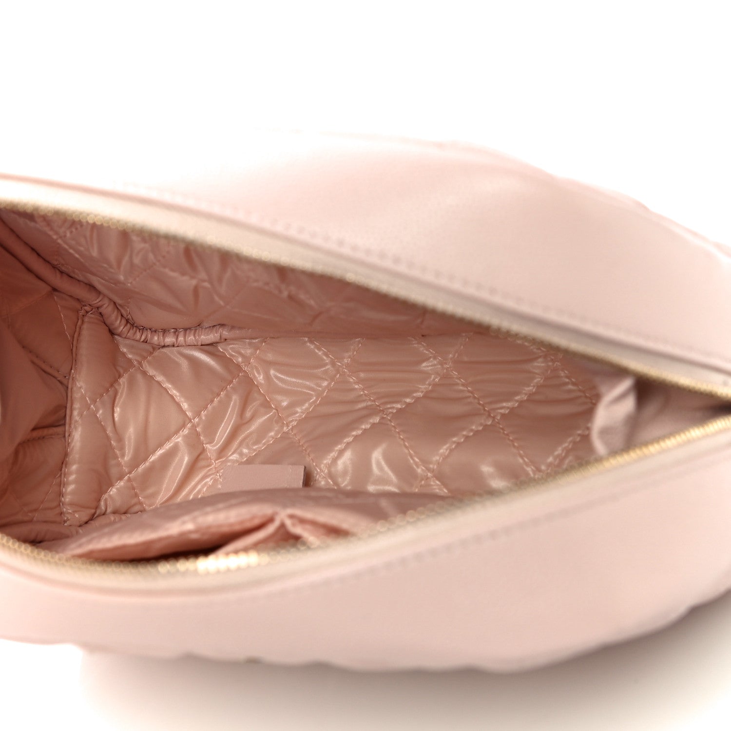 Chanel Caviar Quilted Medium Curvy Pouch Cosmetic Case Light Pink 7 of 10