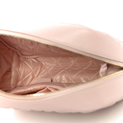 Chanel Caviar Quilted Medium Curvy Pouch Cosmetic Case Light Pink 7 of 10