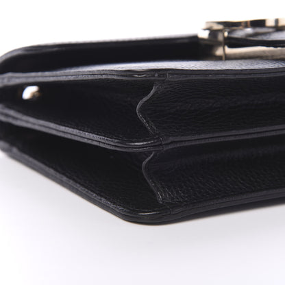 Gucci Dollar Calfskin Small Interlocking G Shoulder Bag Black 7 of 11
