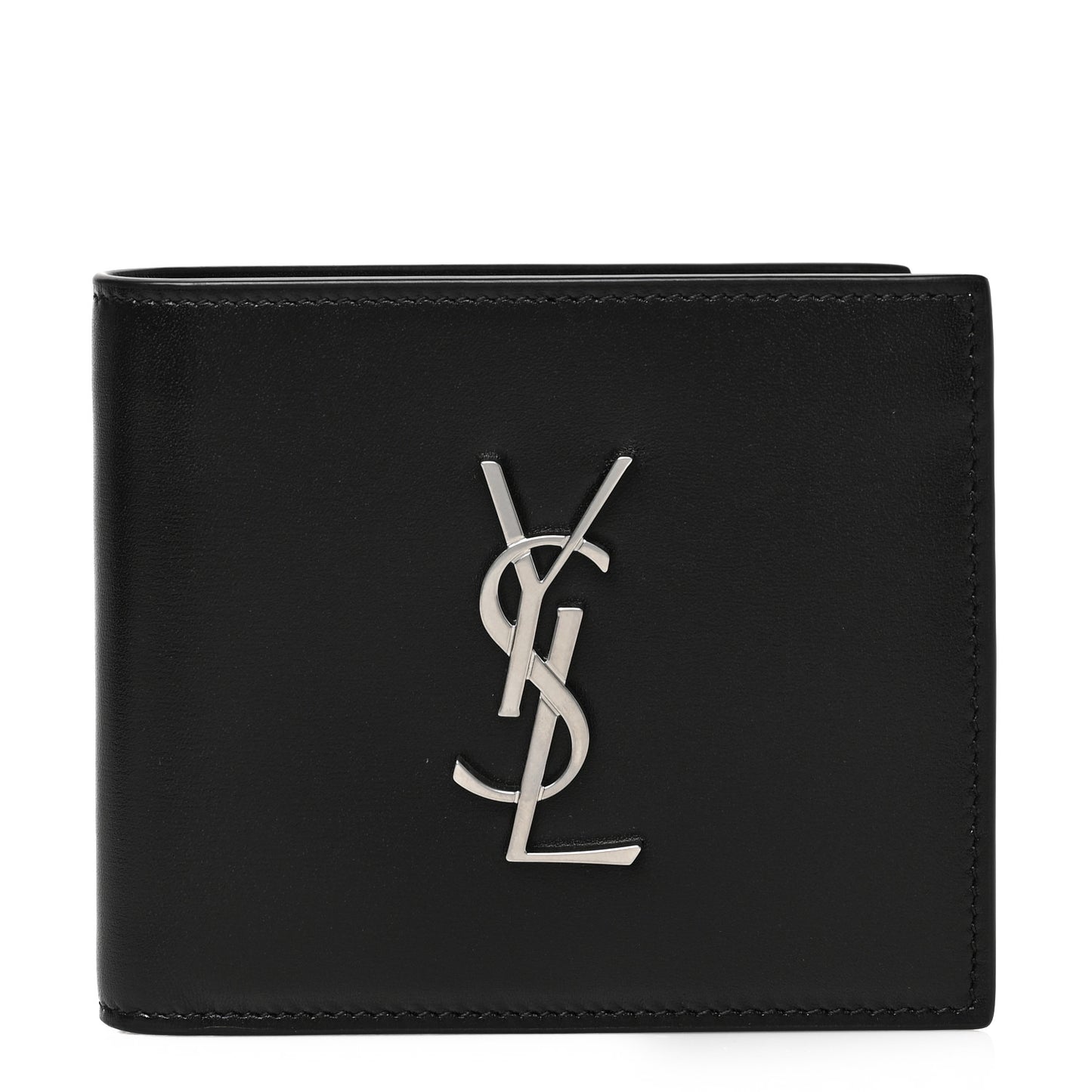 Smooth Calfskin Monogram East West Wallet Black