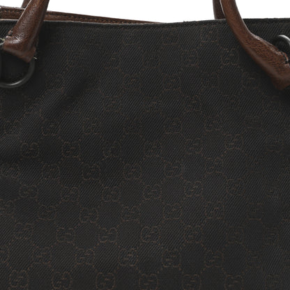 Gucci Monogram Denim GG Shoulder Bag Black Brown 8 of 10
