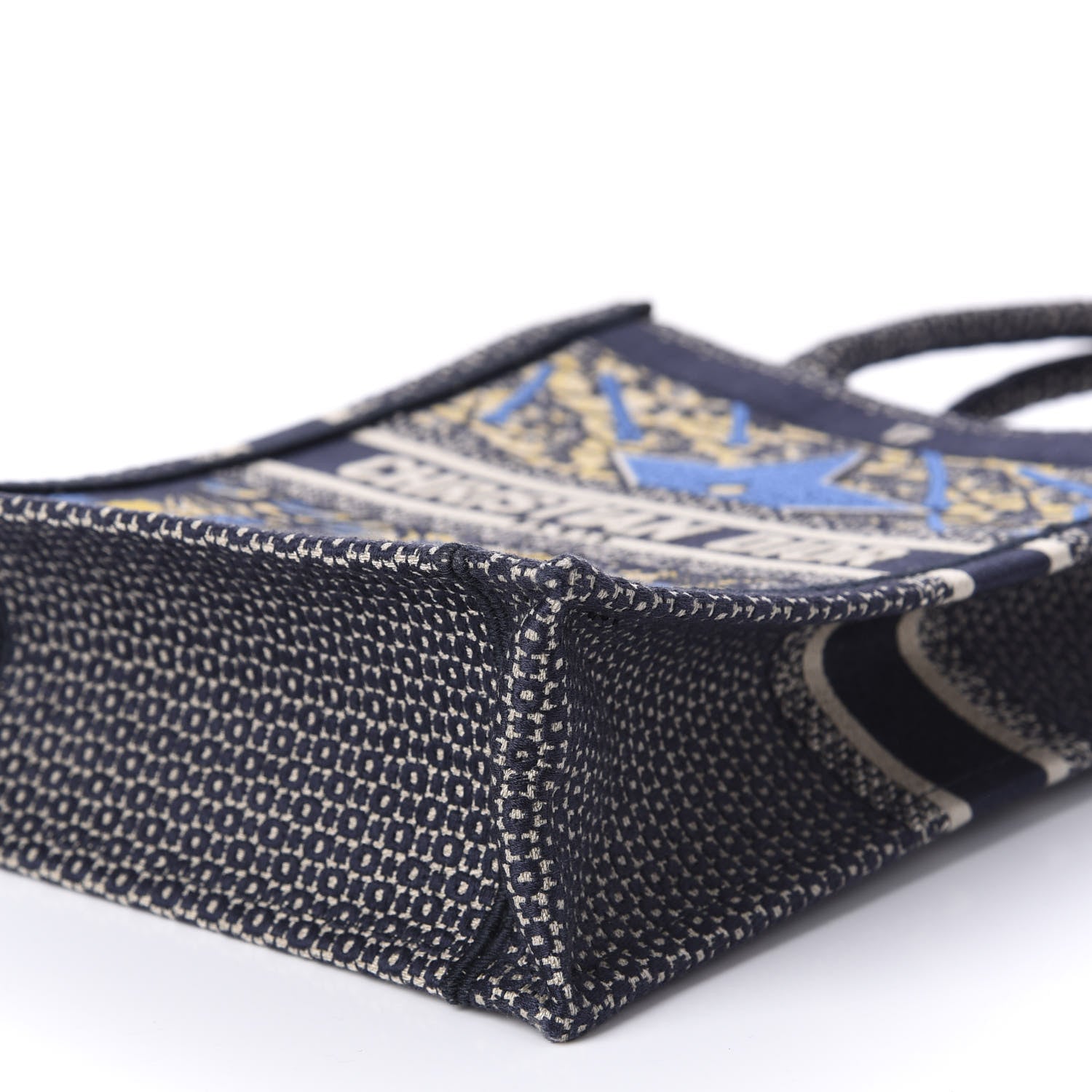 Christian Dior Canvas Embroidered Vertical L'Etoile Book Tote 7 of 10