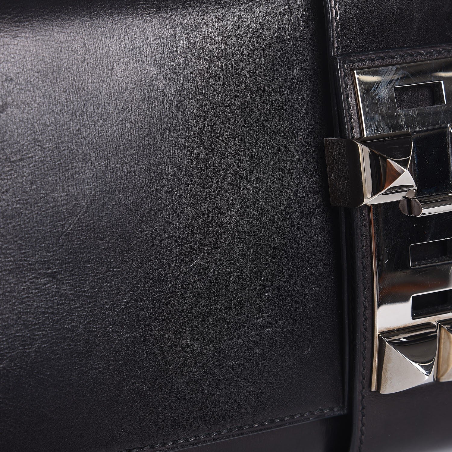 Hermes Box Medor 29 Clutch Black 18 of 20