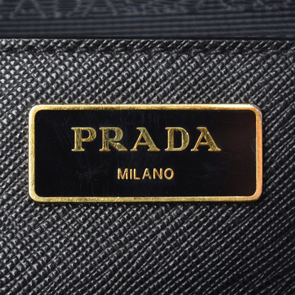 Prada Saffiano Medium Galleria Double Zip Tote Black 9 of 15