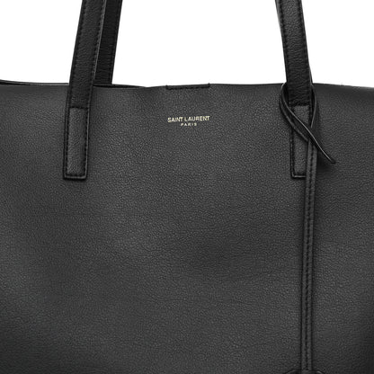 Saint Laurent SAINT LAURENT Calfskin Large Shopping Tote Black 7 of 9