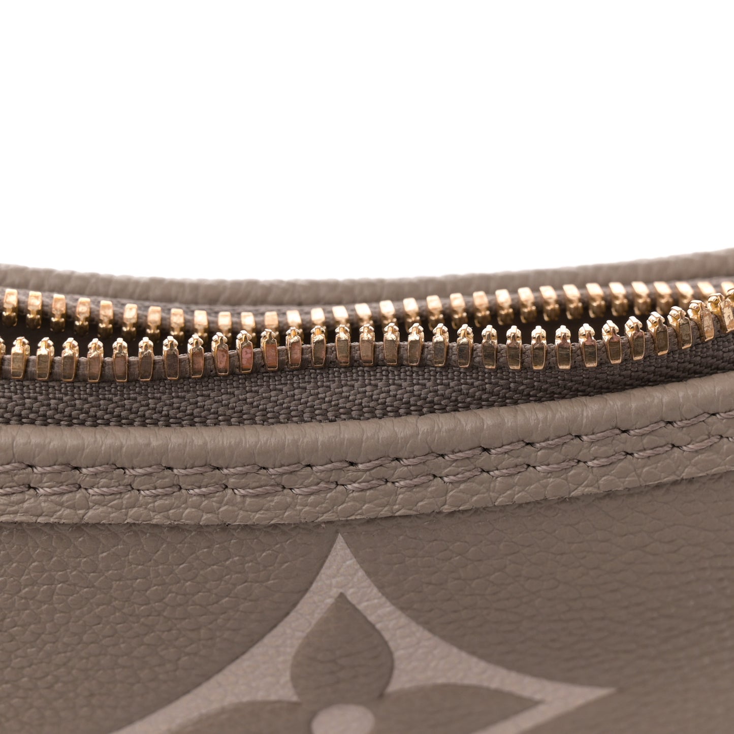 Empreinte Monogram Giant Loop Hobo Dove Gray Cream