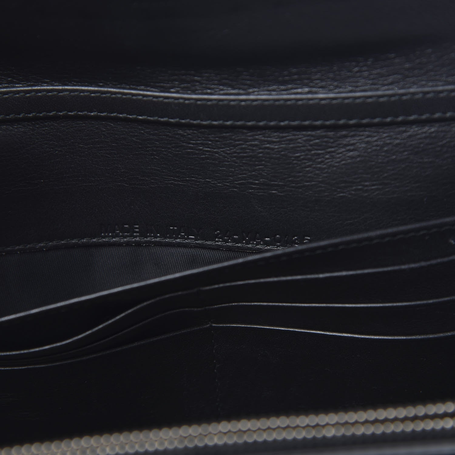 Christian Dior Patent Cannage Rendez-vous Chain Wallet Black 6 of 9