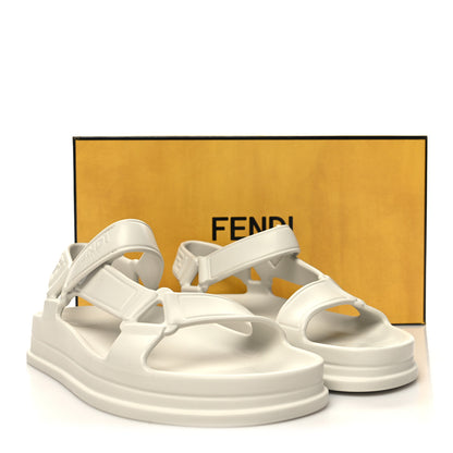 Fendi Rubber FF Sporty Hiker 25mm Sandals 38 Chalk 8 of 8