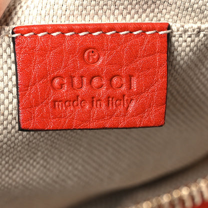Gucci Pebbled Calfskin Small Soho Disco Bag Vibrant Red 6 of 10
