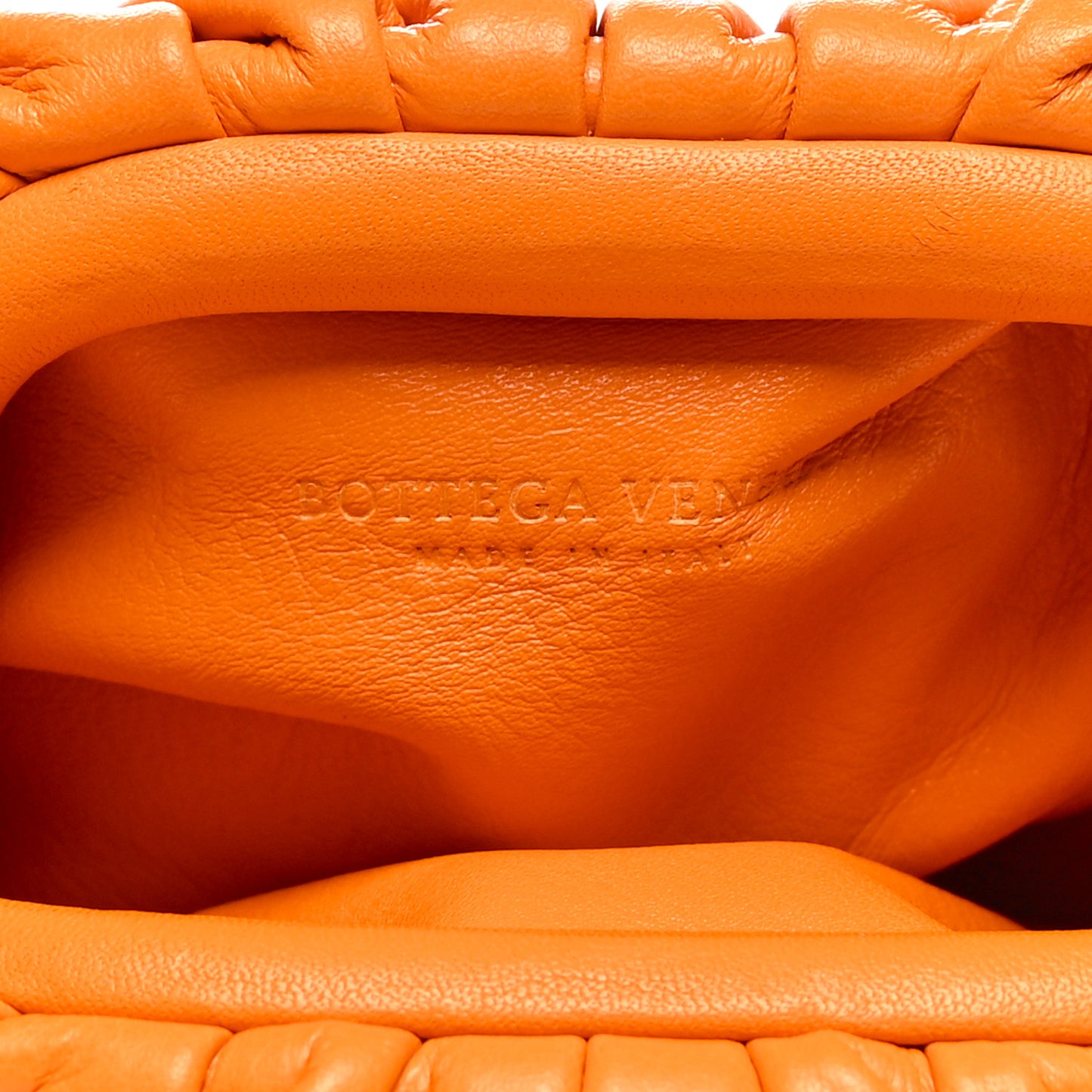 Butter Calfskin Coin Purse Orange