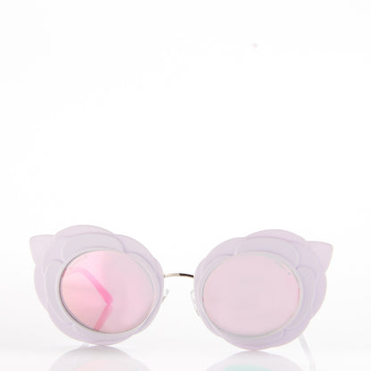 Chanel Round Camellia Sunglasses 71198 White 2 of 7