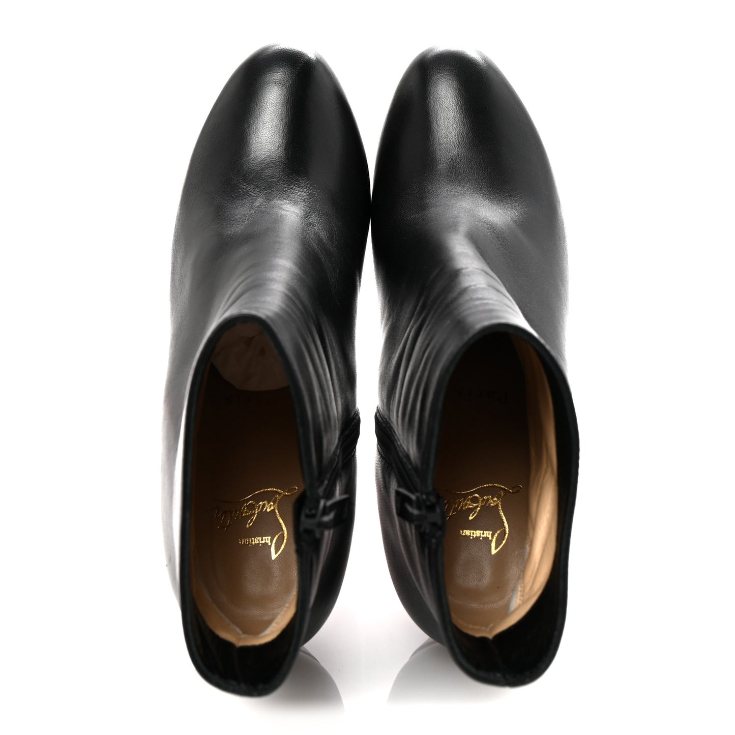 Calfskin Bianca 120 Ankle Boots 39.5 Black