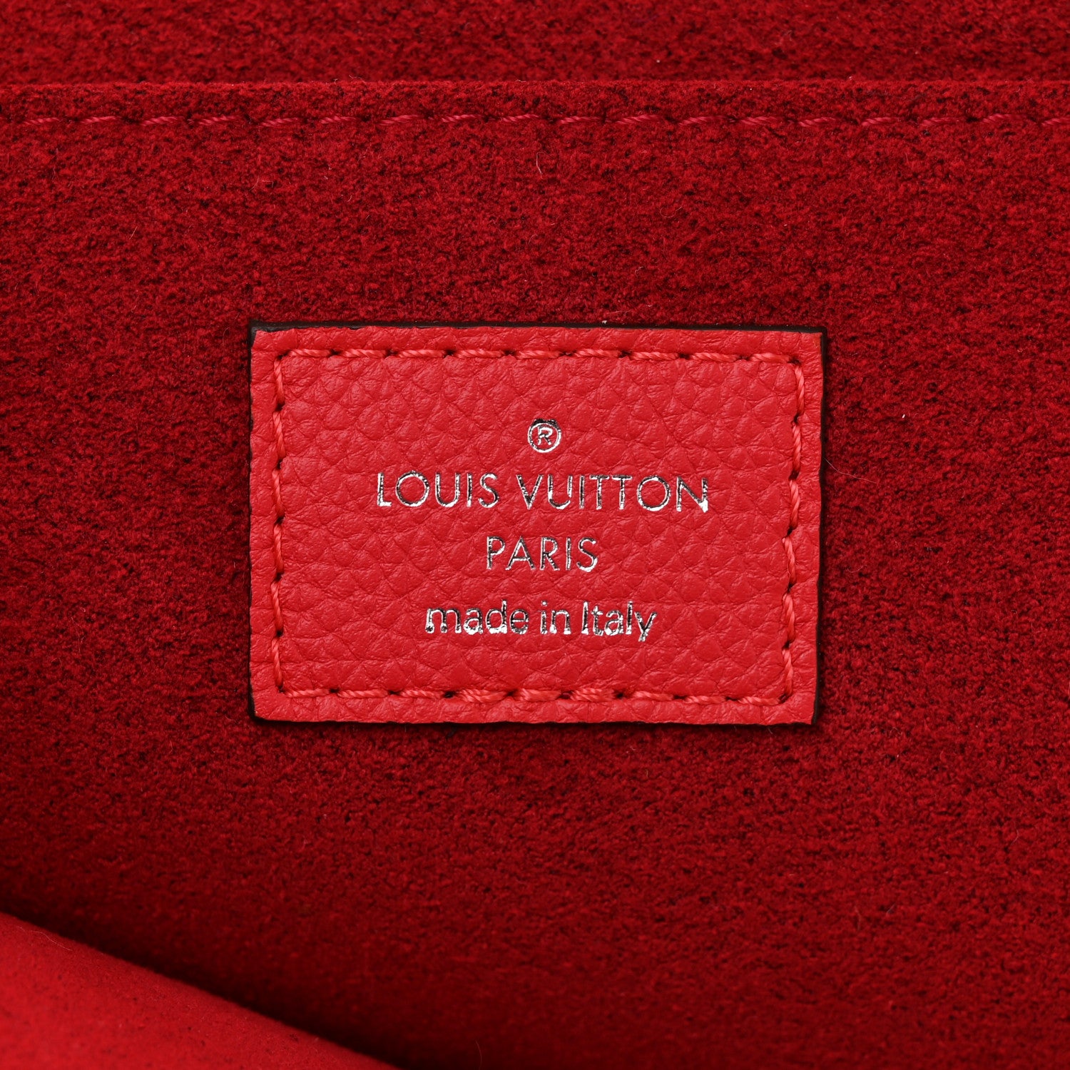 Louis Vuitton Calfskin Pochette Jules Zipped Clutch Poppy 6 of 7