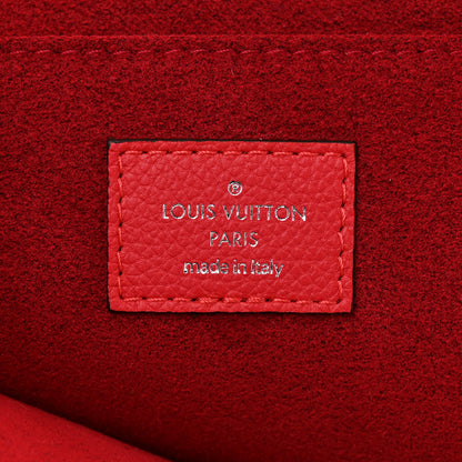 Louis Vuitton Calfskin Pochette Jules Zipped Clutch Poppy 6 of 7