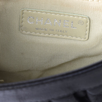 Chanel Washed Lambskin Mini Chain Around Messenger Black 7 of 10