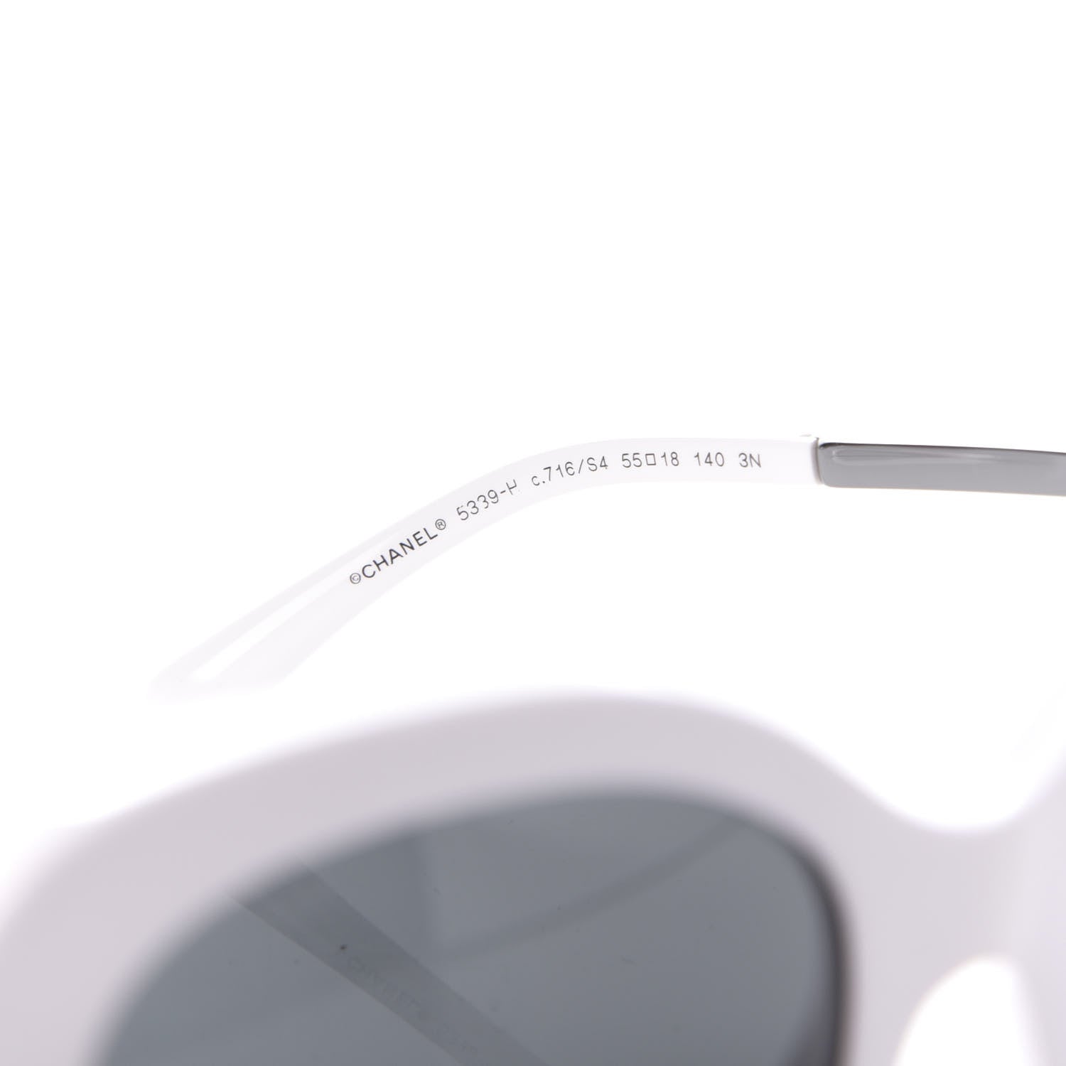 Chanel Acetate Butterfly Winter Pearl Sunglasses 5339-H White 6 of 7