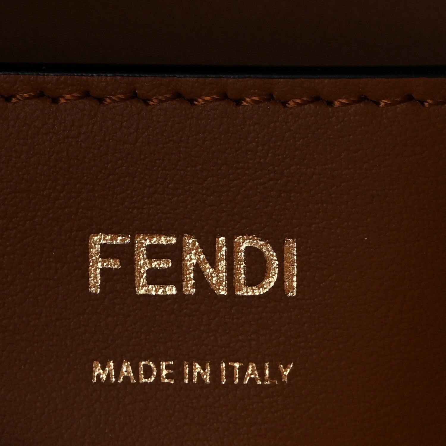 Fendi Vitello Grace F is Fendi Stamp Patch Perforated Small Mon