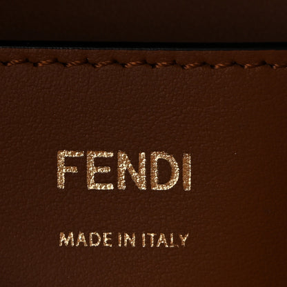 Fendi Vitello Grace F is Fendi Stamp Patch Perforated Small Mon Tresor Bucket Bag Black 6 of 9