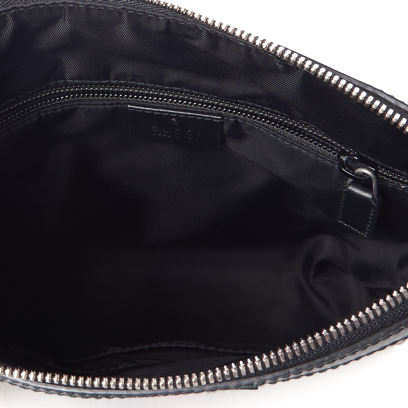 Gucci GG Supreme Monogram Web Messenger Bag Black 7 of 10