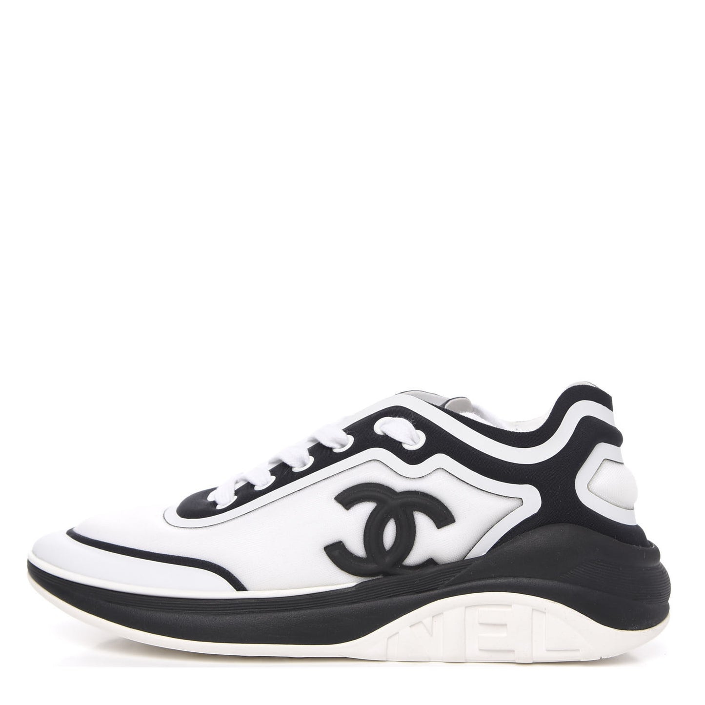 Lycra Womens CC Sneakers 36.5 White Black