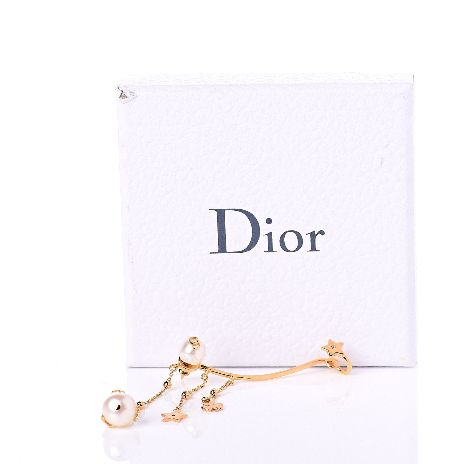 Christian Dior Pearl Shiny-D Earring Gold 4 of 4