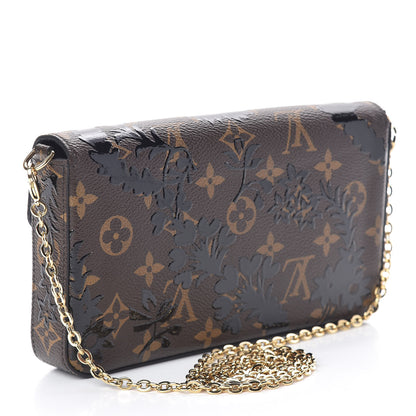 Louis Vuitton Monogram Blossom Pochette Felicie Chain Wallet Black 3 of 13