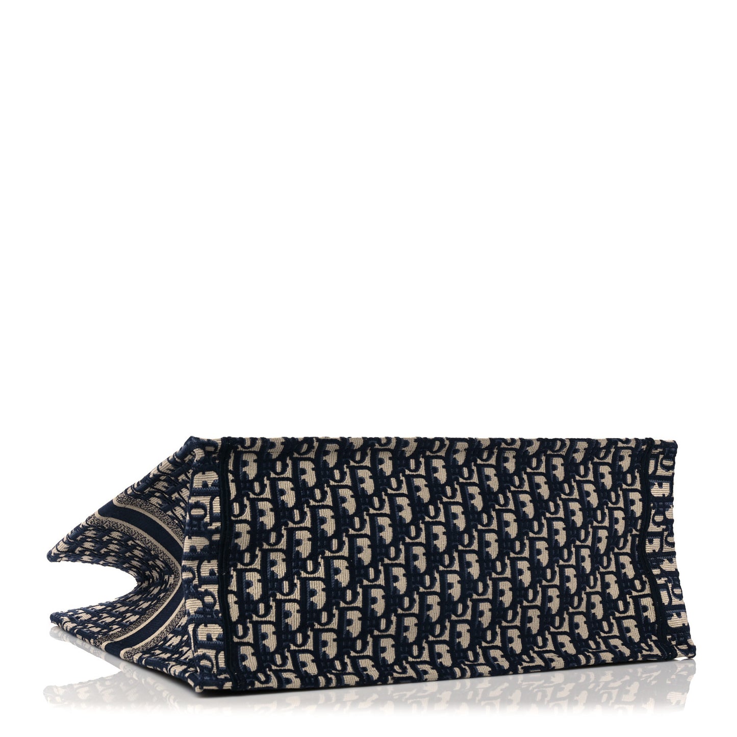 Oblique Book Tote Blue Multicolor