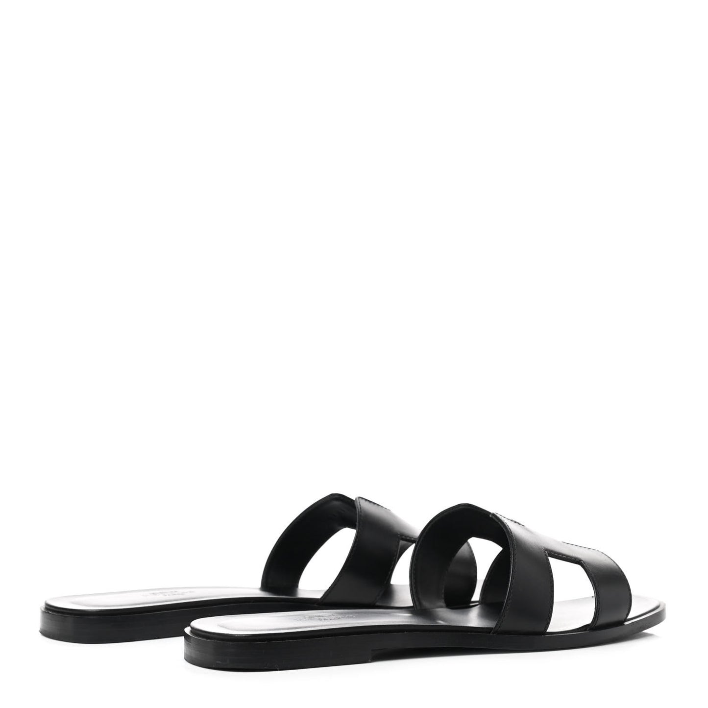 Box Calfskin Oran Sandals 40.5 Black