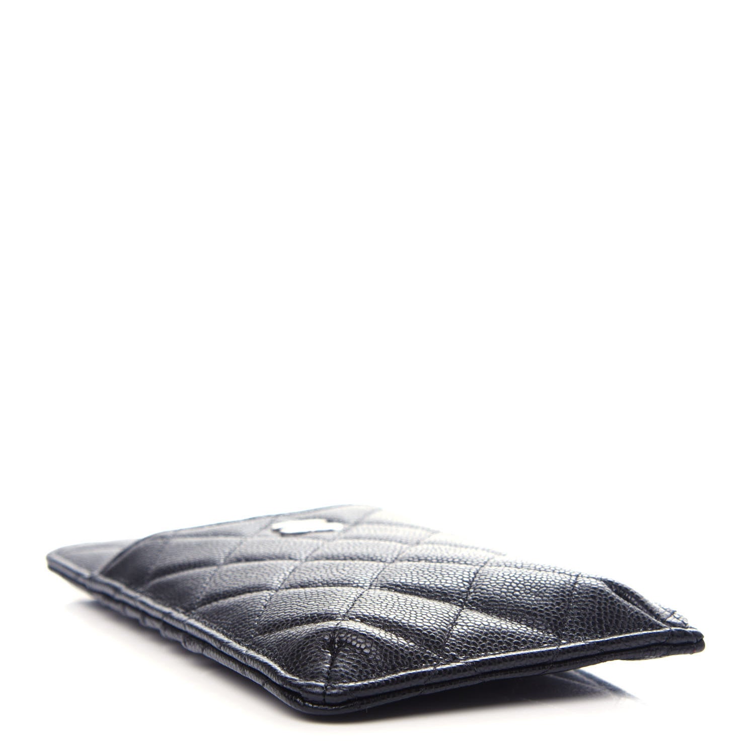 Chanel Caviar Quilted Classic Flat Wallet Pouch Black 4 of 8