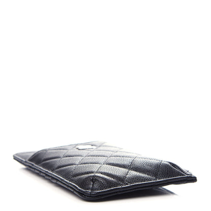Chanel Caviar Quilted Classic Flat Wallet Pouch Black 4 of 8