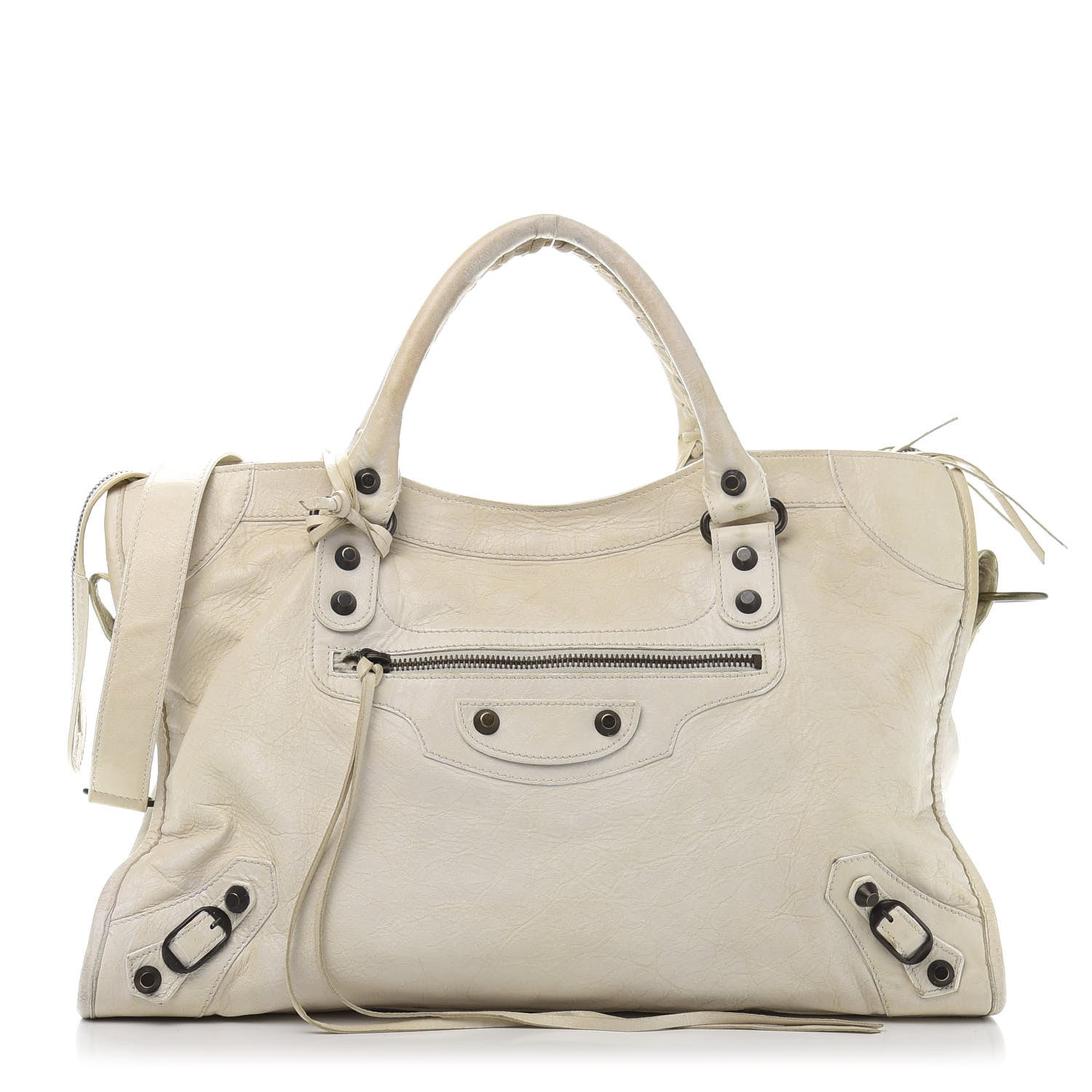Balenciaga Agneau Classic Hardware City White 3 of 16