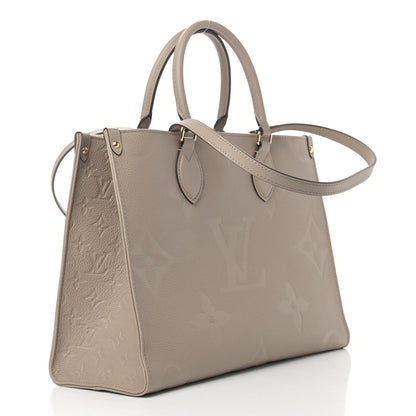 Louis Vuitton Empreinte Monogram Giant Onthego MM Tourterelle 3 of 8