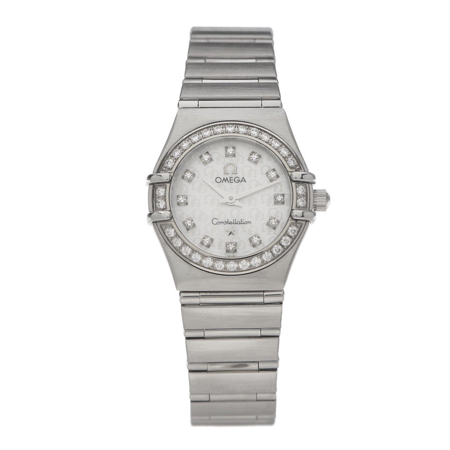 Stainless Steel Diamond Bezel Mother of Pearl 22mm Constellation Quartz Watch 1460.75.00