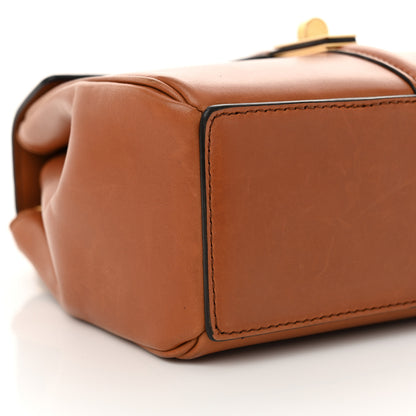 Celine Satinated Calfskin Mini 16 Top Handle Bag Tan 9 of 15