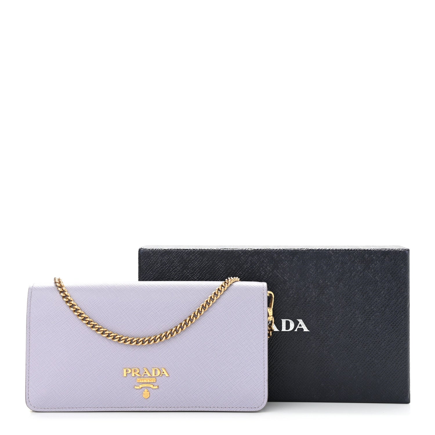 Prada Saffiano Metal Mini Crossbody Bag Glicine 11 of 11