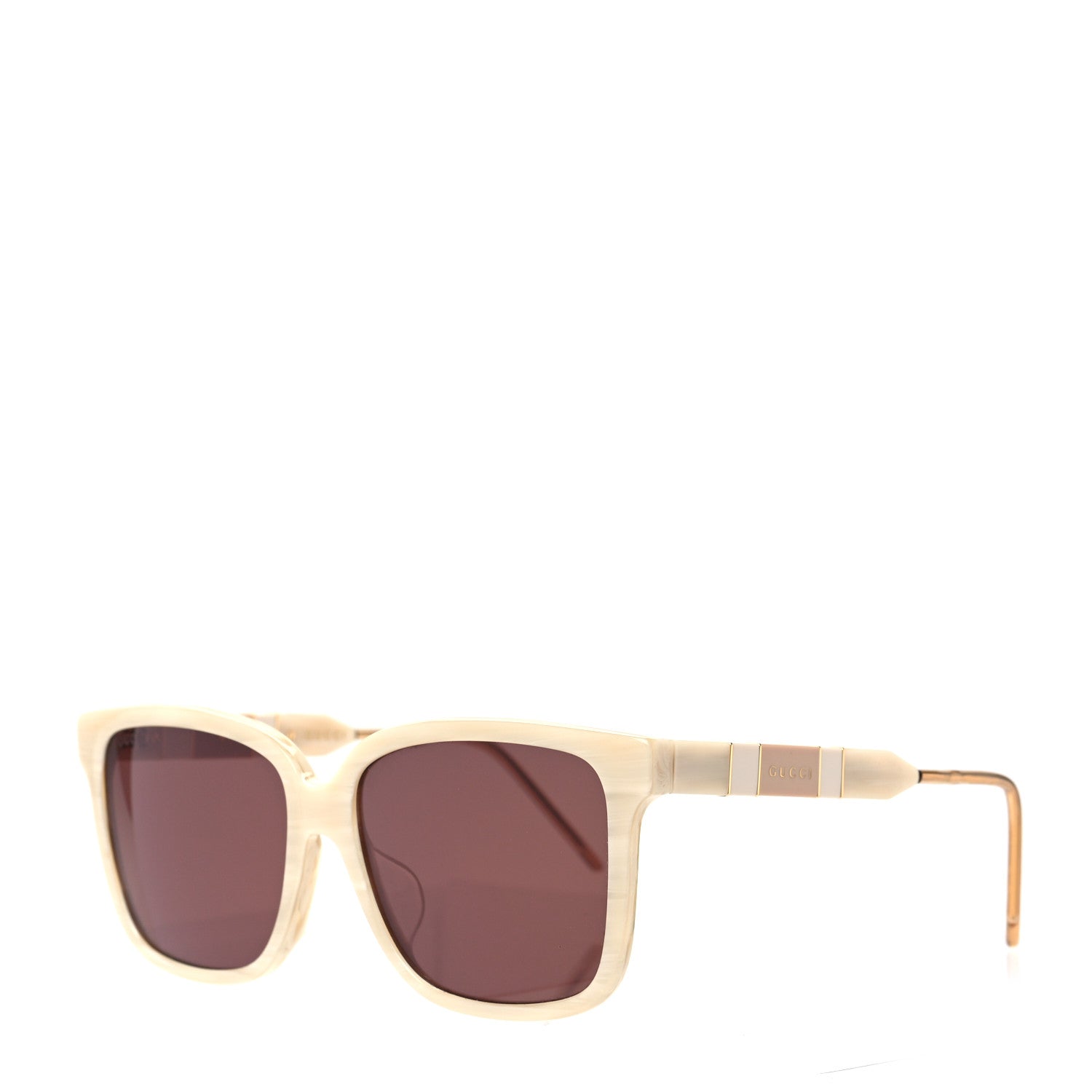 Gucci Acetate Square Sunglasses GG0599SA Ivory 1 of 6
